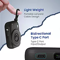 Portronics Power Shutter Wireless Magnetic Power Bank | 15W Wireless Charging, 22.5W Type-C PD Output, In-Built Type-C & 8-Pin Cable, LED Display Portronics Power Shutter Wireless Magnetic Power Bank | 15W Wireless Charging, 22.5W Type-C PD Output, In-Built Type-C & 8-Pin Cable, LED Display