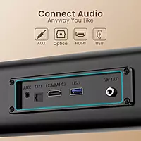 POR 2650 Pure Sound 108 Soundbar – 160W  Subwoofer  Bluetooth, USB, HDMI, SD, AUX  Black