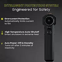 Portronics Tornado PRO Air Blower – Portable Air Duster Blower | Rechargeable | 130,000 RPM | Black