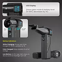 Portronics Tornado PRO Air Blower – Portable Air Duster Blower | Rechargeable | 130,000 RPM | Black