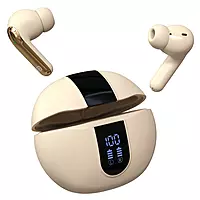 POR 2683 Harmonics Twins 29 TWS Earbuds – Bluetooth 5.4 | In-Ear | Bass  | Beige