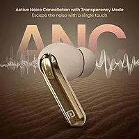 POR 2683 Harmonics Twins 29 TWS Earbuds – Bluetooth 5.4 | In-Ear | Bass  | Beige