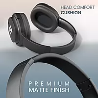 POR 2756 Muffs M4 Wireless Headphones – Bluetooth 5.3  Noise Isolation  Type-C Charging  Black