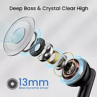 POR 2218 Harmonics Twins S20 TWS Earbuds – Bluetooth 5.3  In-Ear  Bass  35H Playtime  Black