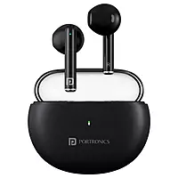 POR 2218 Harmonics Twins S20 TWS Earbuds – Bluetooth 5.3 In-Ear Bass 35H Playtime Black