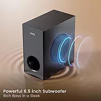 POR 2650 Pure Sound 108 Soundbar – 160W Subwoofer Bluetooth, USB, HDMI, SD, AUX Black