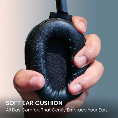 Portronics Muffs M4 Over Ear Bluetooth Headphone with Upto 40 Hours Playtime, Powerful Bass, 40mm Dynamic Driver, BT 5.3V, in-Built Mic, Adjustable Height, Head Cushion, Type C Fast Charging(Black) Portronics Muffs M4 Over Ear Bluetooth Headphone with Upto 40 Hours Playtime, Powerful Bass, 40mm Dynamic Driver, BT 5.3V, in-Built Mic, Adjustable Height, Head Cushion, Type C Fast Charging(Black)