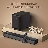 POR 2929 Sound Slick X Soundbar – 250W Subwoofer Bluetooth, USB, HDMI, Optical, AUX Black