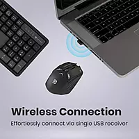 Portronics Key9 Combo Wireless Keyboard and Mouse Set for PC & Laptop (Grey) Portronics Key9 Combo Wireless Keyboard and Mouse Set for PC & Laptop (Grey)