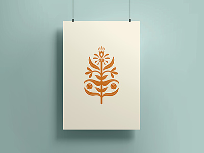 Elegant floral Art Poster I Minimalistic Art Poster