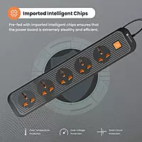 Portronics Power Plate 13 Multiplug Extension Board with 5 Power,Short Circuit Protection(Black) Portronics Power Plate 13 Multiplug Extension Board with 5 Power,Short Circuit Protection(Black)