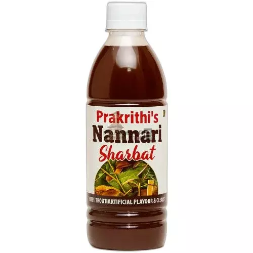 Prakrithi's Nannari Sharbath – Refreshing & Cooling Herbal Drink- 700ml