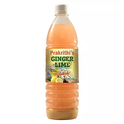 Prakrithi's Ginger Lime Squash- 700ml