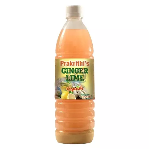 Prakrithi's Ginger Lime Squash- 700ml