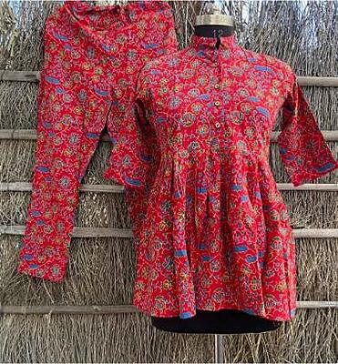 Premium Ajrakh Co-Ord Set Catalogue 2-Red