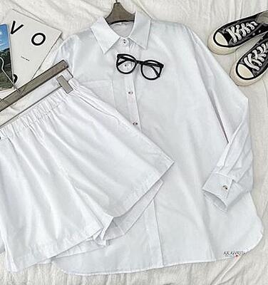 Premium Cotton Co-Ord Set Catalogue 1-White Premium Cotton Co-Ord Set Catalogue 1-White