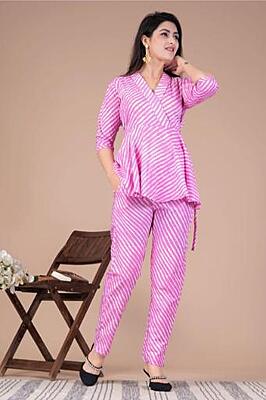 Premium Cotton Co-Ord Set Catalogue 10-Pink Premium Cotton Co-Ord Set Catalogue 10-Pink