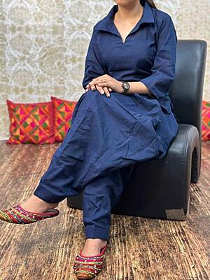 Premium Cotton Co-Ord Set Catalogue 12-NavyBlue Premium Cotton Co-Ord Set Catalogue 12-NavyBlue