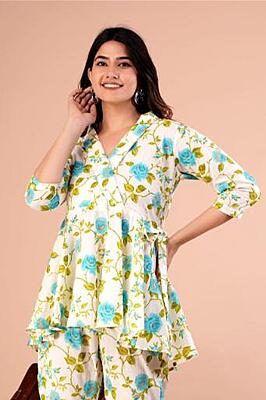 Premium Cotton Co-Ord Set Catalogue 14-SeaGreen-2 Premium Cotton Co-Ord Set Catalogue 14-SeaGreen-2