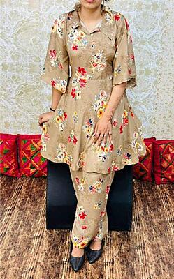 Premium Cotton Co-Ord Set Catalogue 15-Brown Premium Cotton Co-Ord Set Catalogue 15-Brown