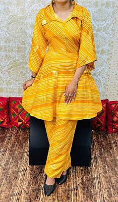 Premium Cotton Co-Ord Set Catalogue 15-Mustard Premium Cotton Co-Ord Set Catalogue 15-Mustard