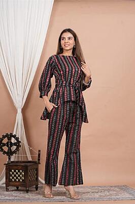 Premium Cotton Co-Ord Set Catalogue 19-Black-1 Premium Cotton Co-Ord Set Catalogue 19-Black-1