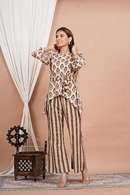 Premium Cotton Co-Ord Set Catalogue 19-Brown-1 Premium Cotton Co-Ord Set Catalogue 19-Brown-1