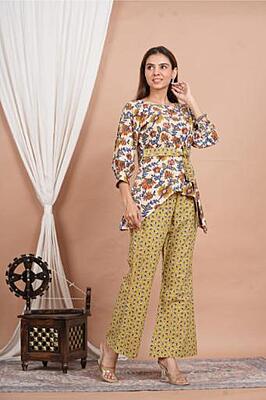 Premium Cotton Co-Ord Set Catalogue 19-Brown-2 Premium Cotton Co-Ord Set Catalogue 19-Brown-2