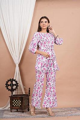 Premium Cotton Co-Ord Set Catalogue 19-Pink-2 Premium Cotton Co-Ord Set Catalogue 19-Pink-2