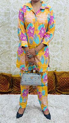 Premium Cotton Co-Ord Set Catalogue 20-Mustard