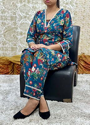 Premium Cotton Co-Ord Set Catalogue 22-CobaltBlue-4 Premium Cotton Co-Ord Set Catalogue 22-CobaltBlue-4