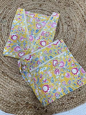 Premium Cotton Co-Ord Set Catalogue 22-Yellow-3 Premium Cotton Co-Ord Set Catalogue 22-Yellow-3