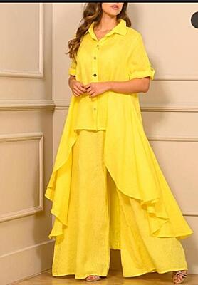 Premium Cotton Co-Ord Set Catalogue 3-Yellow Premium Cotton Co-Ord Set Catalogue 3-Yellow