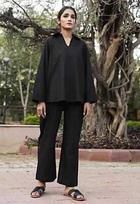 Premium Cotton Co-Ord Set Catalogue 6-Black Premium Cotton Co-Ord Set Catalogue 6-Black