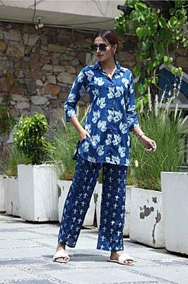 Premium Cotton Co-Ord Set Catalogue 7-Indigo-1 Premium Cotton Co-Ord Set Catalogue 7-Indigo-1