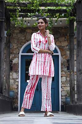 Premium Cotton Co-Ord Set Catalogue 7-White-1 Premium Cotton Co-Ord Set Catalogue 7-White-1