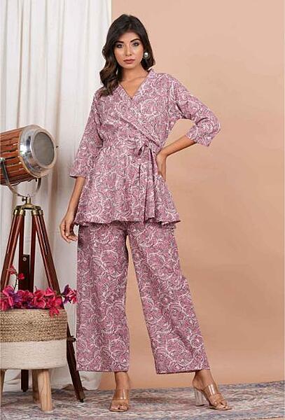 Premium Cotton Co-Ord Set Catalogue 8-Pink Premium Cotton Co-Ord Set Catalogue 8-Pink