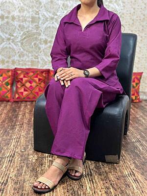 Premium Cotton Co-Ord Set Catalogue 9-Wine Premium Cotton Co-Ord Set Catalogue 9-Wine