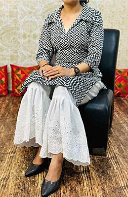 Premium Cotton Kurta Culotte Set Catalogue 1-Black-2 Premium Cotton Kurta Culotte Set Catalogue 1-Black-2