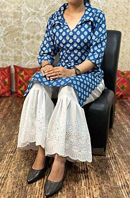 Premium Cotton Kurta Culotte Set Catalogue 1-Blue-2 Premium Cotton Kurta Culotte Set Catalogue 1-Blue-2