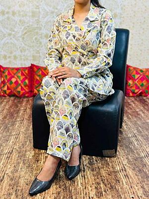 Premium Cotton Three Piece Co-Ord Set Catalogue 2-Grey-2 Premium Cotton Three Piece Co-Ord Set Catalogue 2-Grey-2