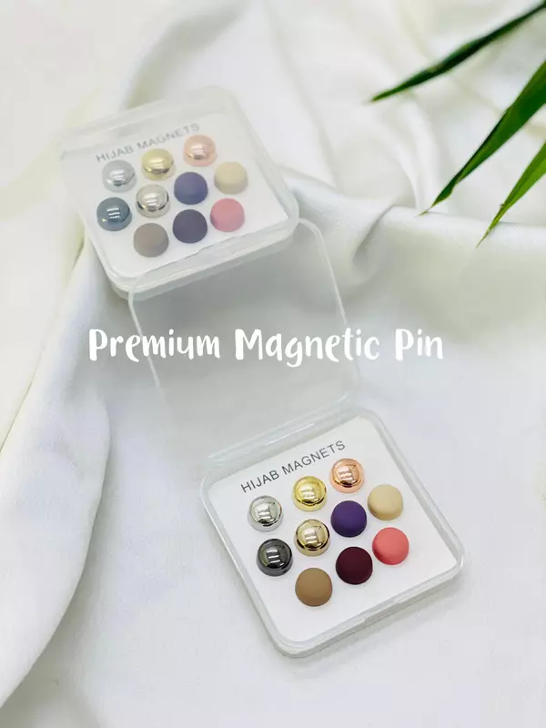 Round Shining Hijab Magnetic Pins