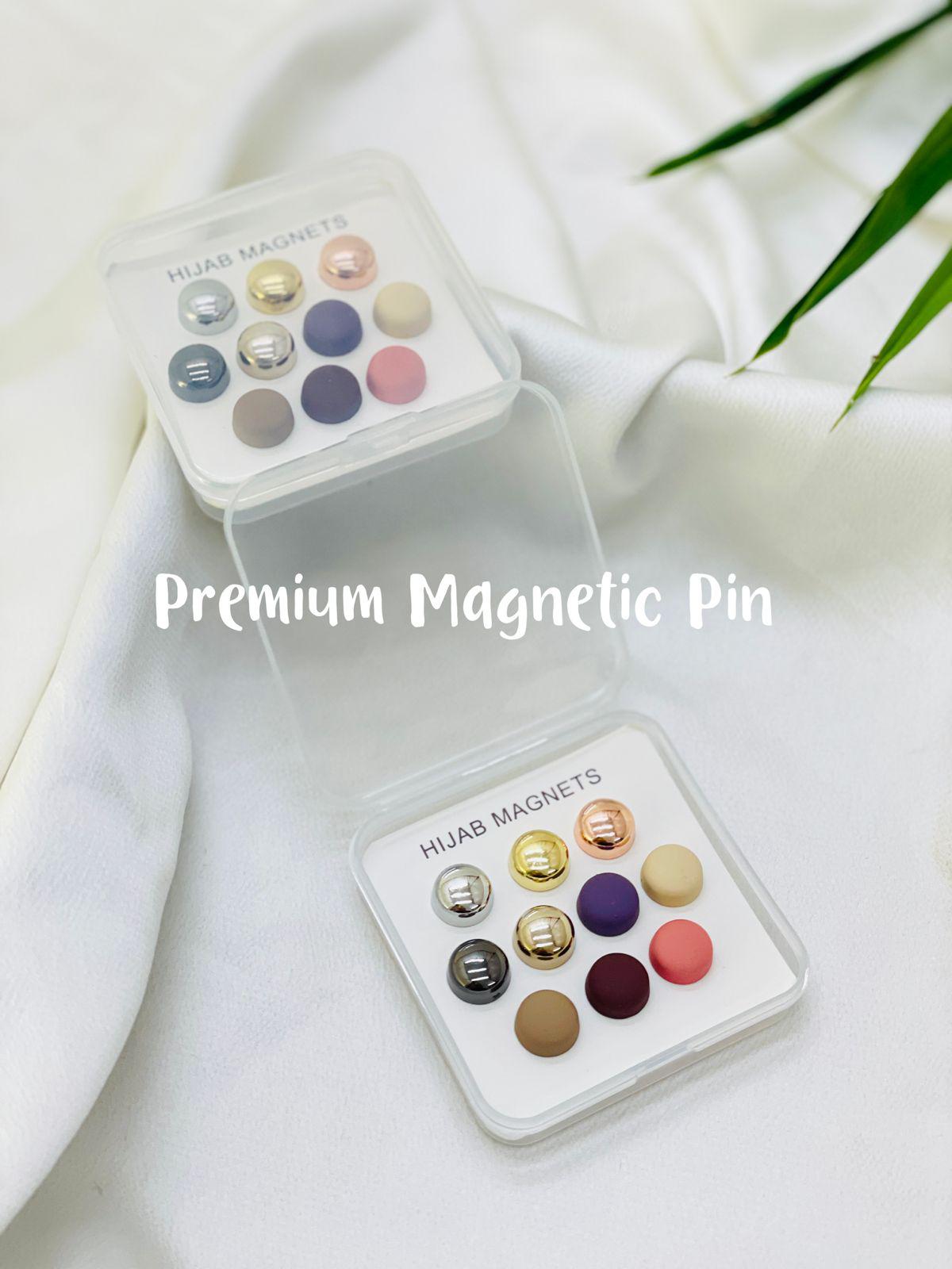 Round Shining Hijab Magnetic Pins