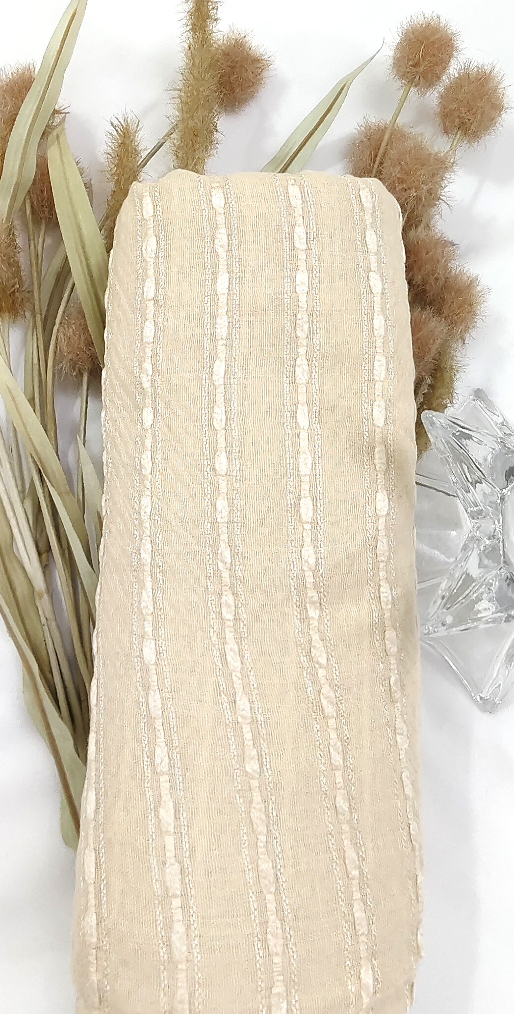 Premium Jasmine Cotton Thread Butti Hijab