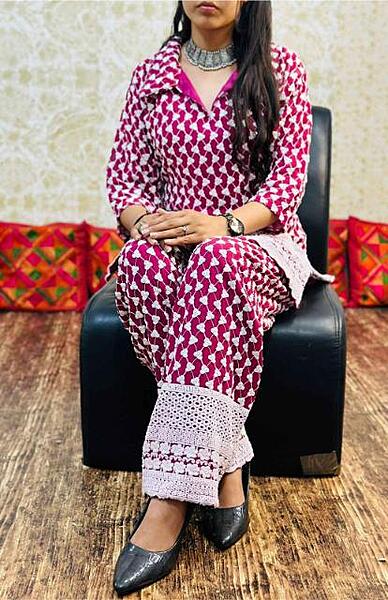 Premium Lucknowi Co-Ord Set Catalogue 1-Wine Premium Lucknowi Co-Ord Set Catalogue 1-Wine