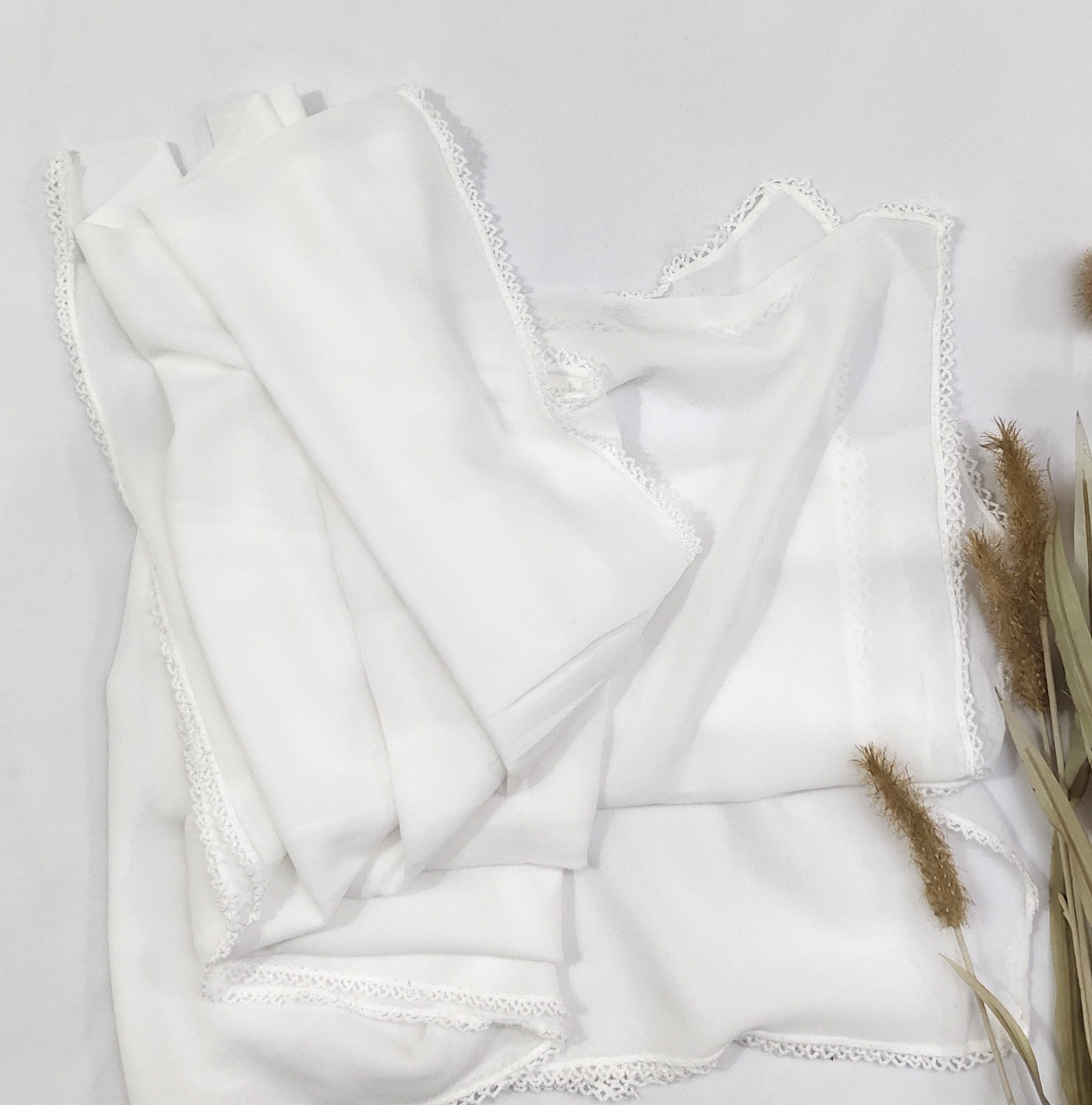 Premium Malaysian Georgette Crochet Border