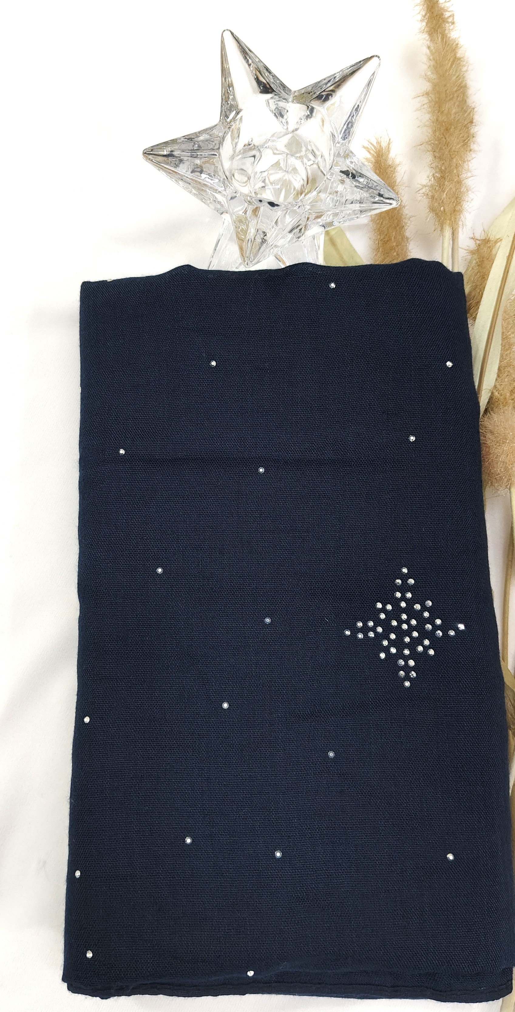 Premium Malaysian Heavy Cotton With Full Crystal Stone Hijab