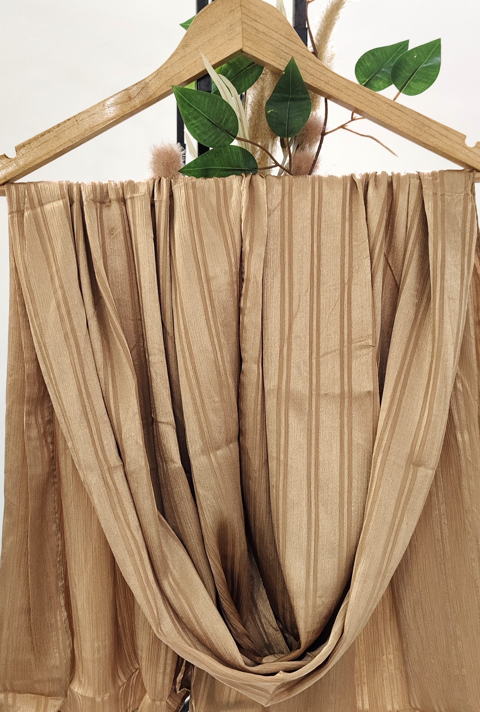 Premium Turkish Self Stripped Muna Satin Hijab