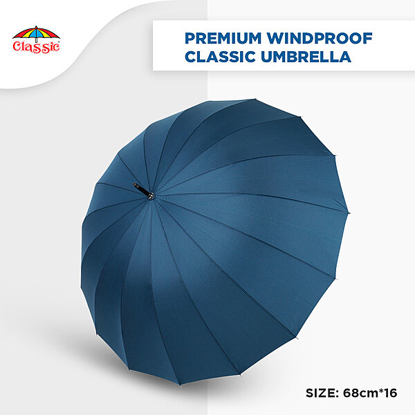Premium Windproof Classic Umbrella (6pcs Pack)