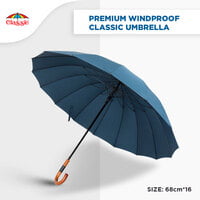 Premium Windproof Classic Umbrella (6pcs Pack)